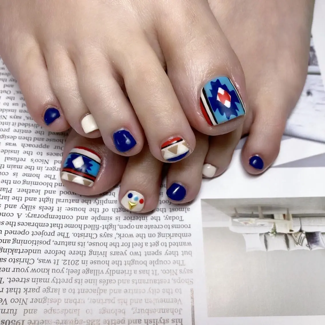 【foot nail👣】4️⃣art👩🏻‍🎨【ジェルオフ込み】の写真