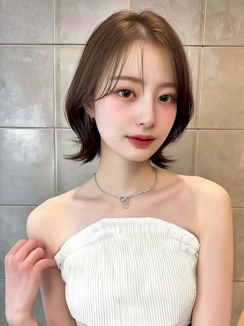 ショート カラー カット ヘアカラー トリートメント ✂️垢抜け/トレンド レイヤー/韓国/IRのヘアスタイル