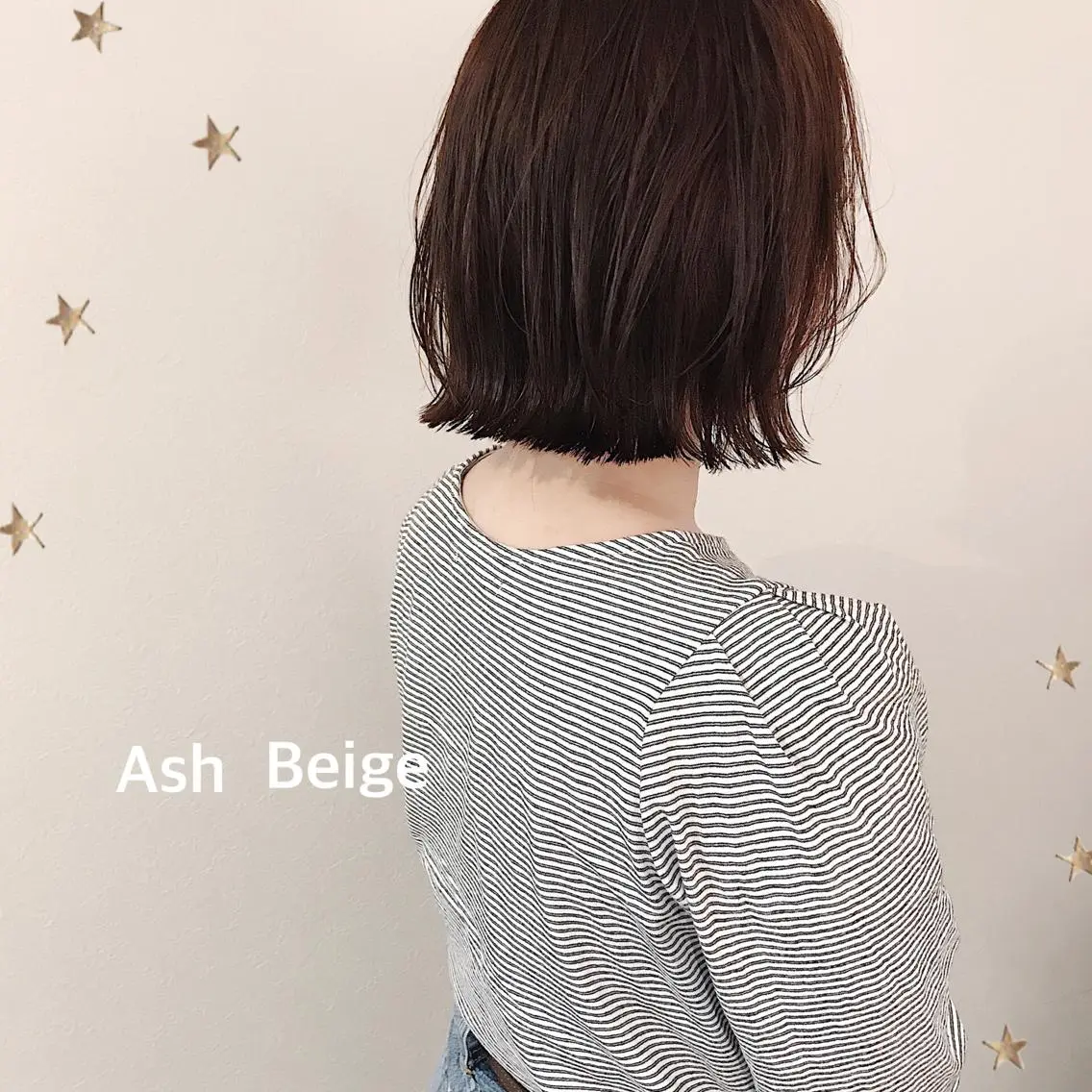 ミディアム カラー カット ヘアカラー 市川 千夏のヘアスタイル