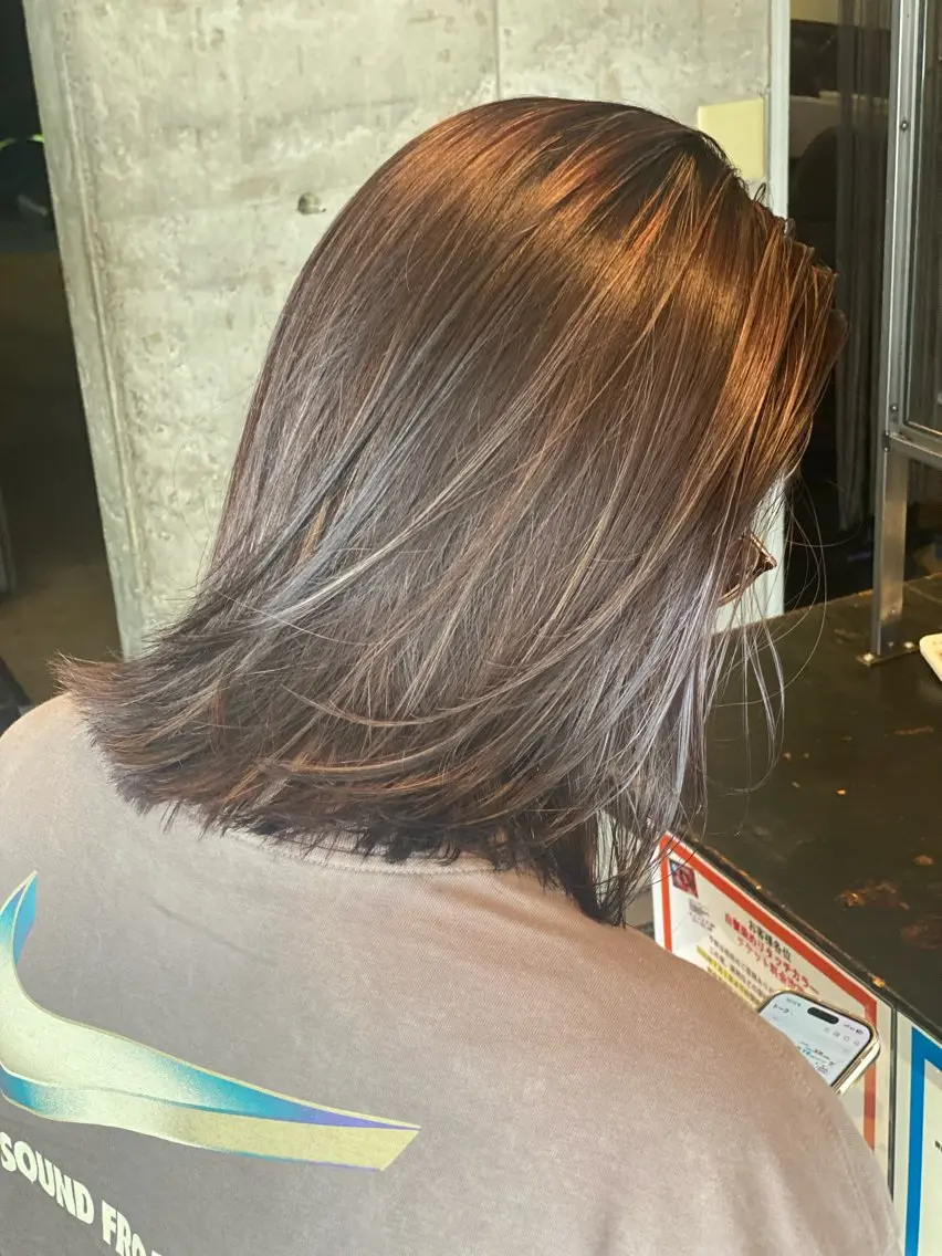 ミディアム カラー ヘアカラー ラピスキーズ 寺本のヘアスタイル