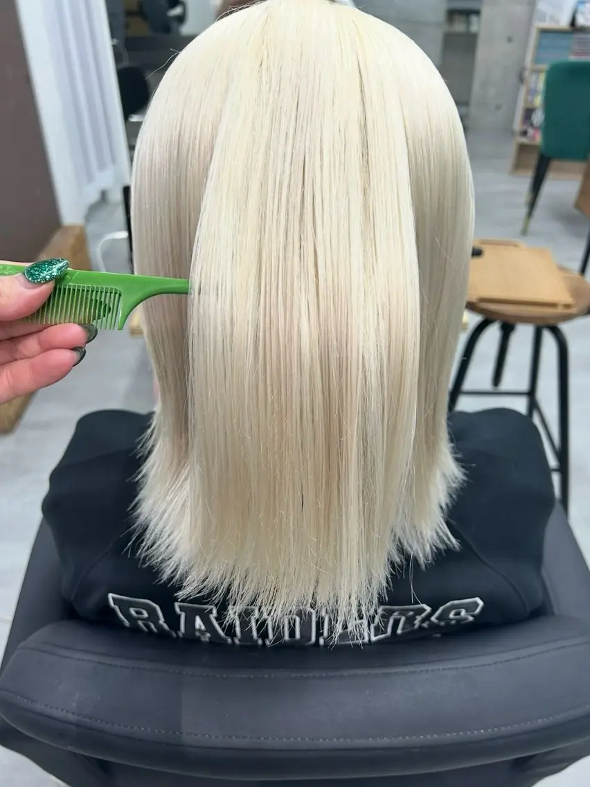 ミディアム カラー ヘアカラー トリートメント メンズ多数⚡ブリーチ 特化💚Acchonのヘアスタイル