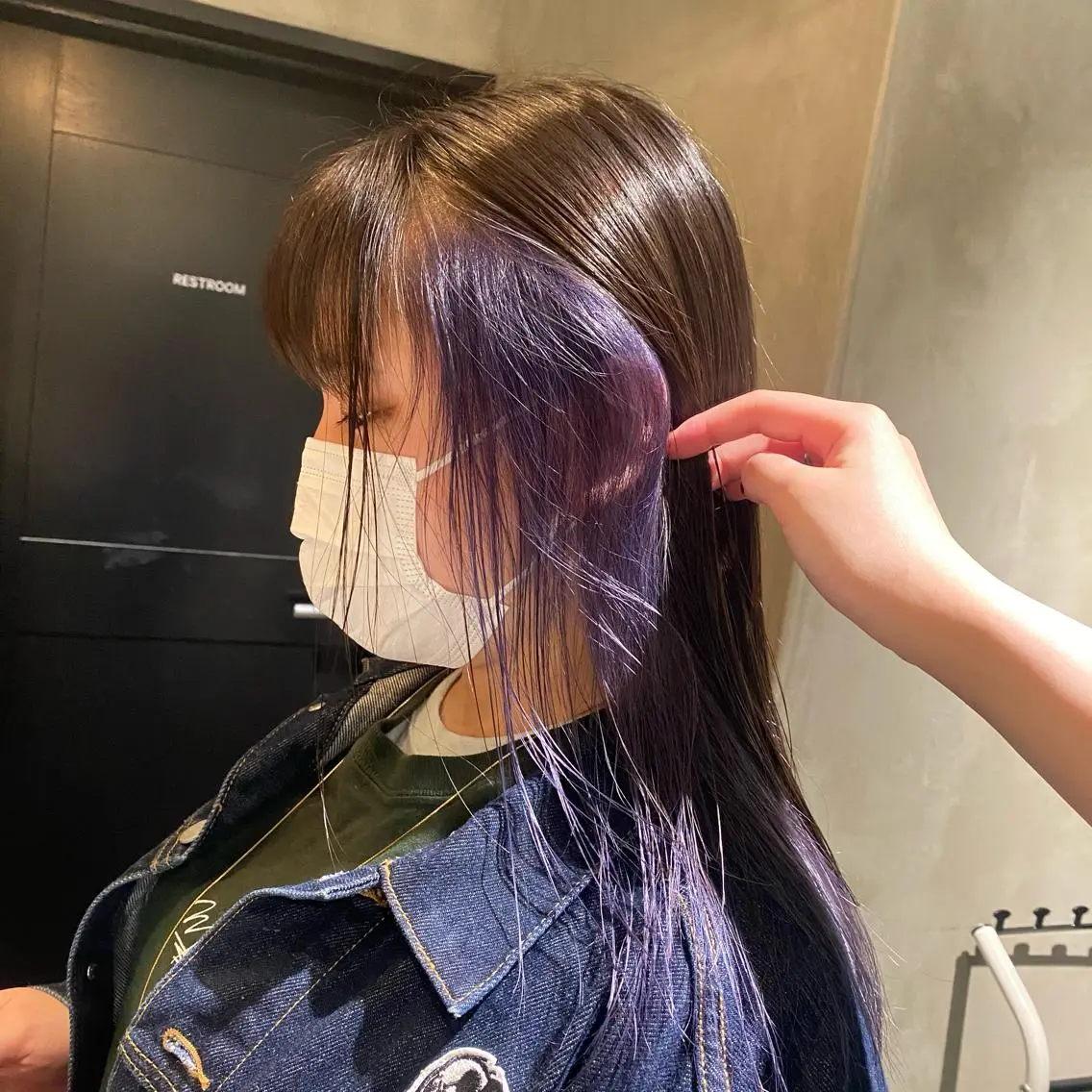 セミロング カラー デザイン/アレンジ ❤︎イシイレイのヘアスタイル