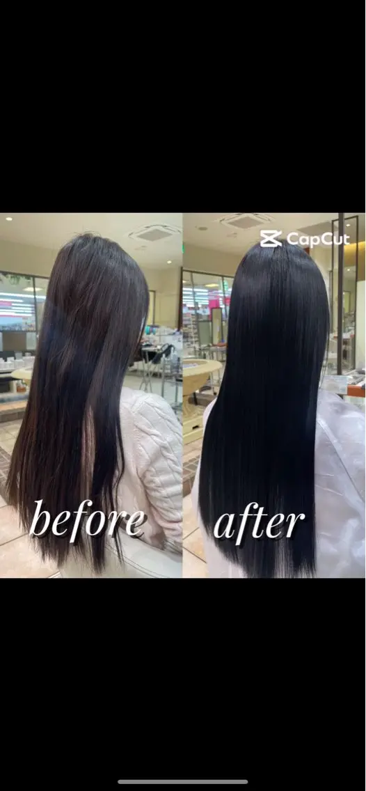 ロング 髪質改善 カット 縮毛矯正 トリートメント カネヒラ リョウスケのヘアスタイル