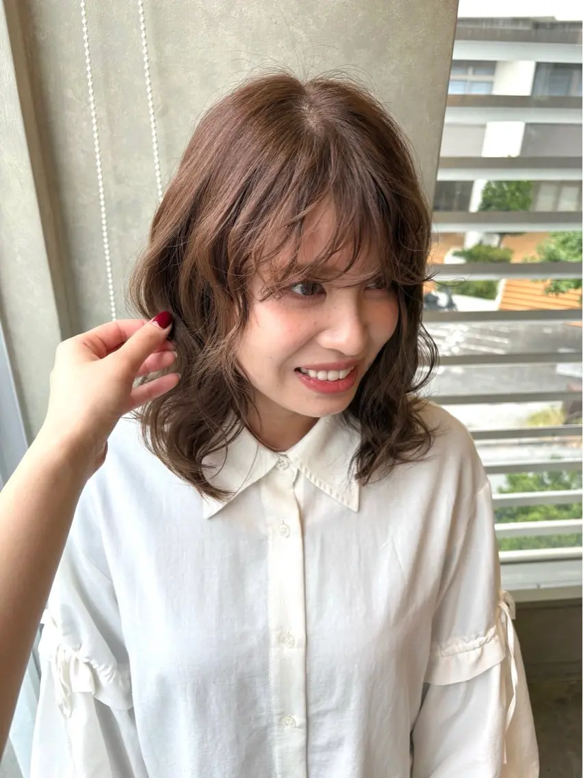 ミディアム カラー ベージュカラー 透明感カラー ヘアカラー hair ruup /せいなのヘアスタイル