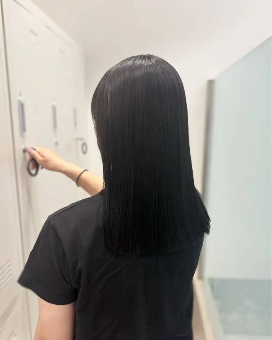 ミディアム カラー パーマ カット 縮毛矯正 トリートメント 縮毛矯正+モテカラー 🎀✨MIHOのヘアスタイル