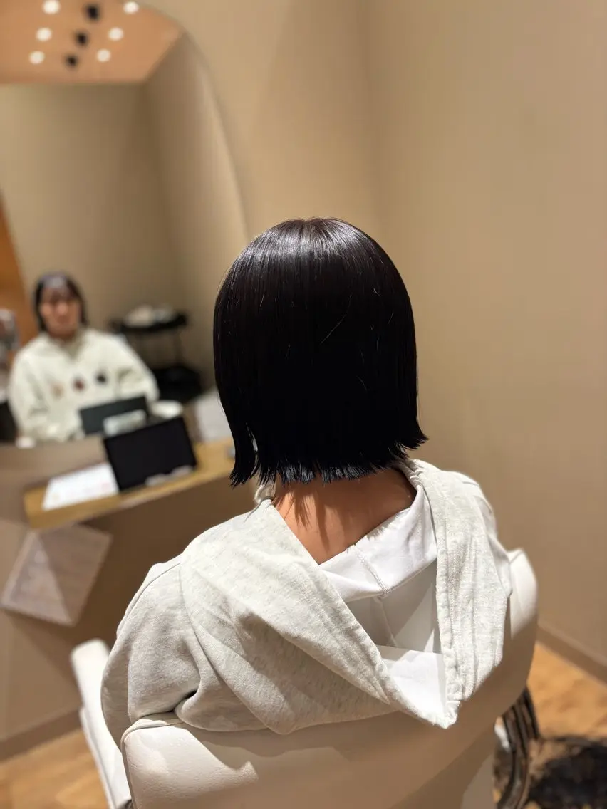 ミディアム 中島愛佳🐥⸒⸒ 縮毛矯正/艶髪カラーのヘアスタイル