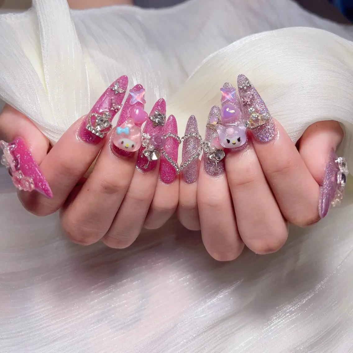 ネイル ハンドネイル ハンドケア 🎀Pink ピンク🎀のネイルデザイン