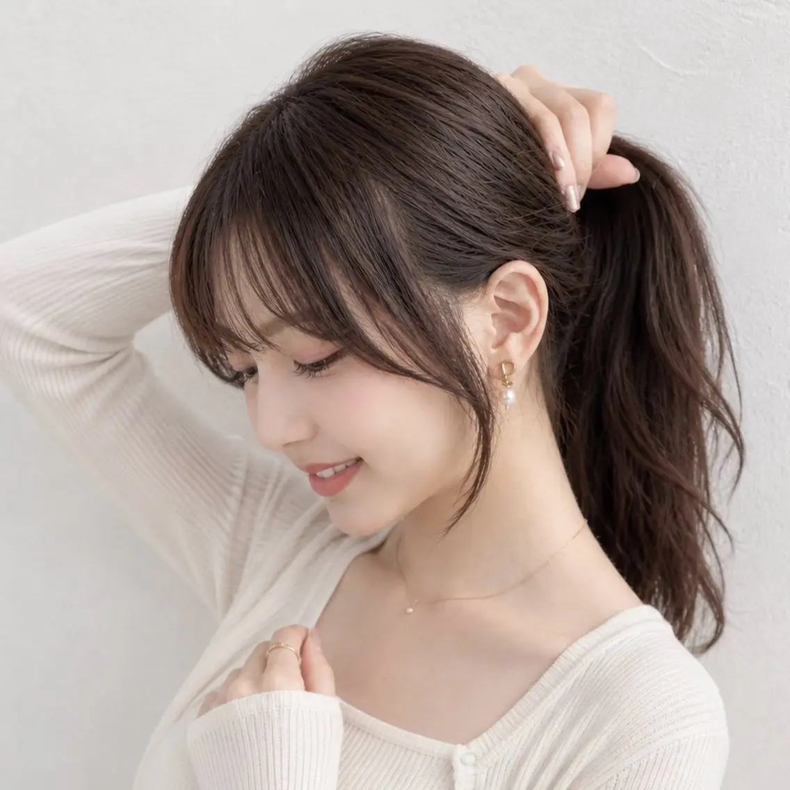 ロング カラー 盛れる顔まわりカット 髪質改善/渋谷/れんのヘアスタイル