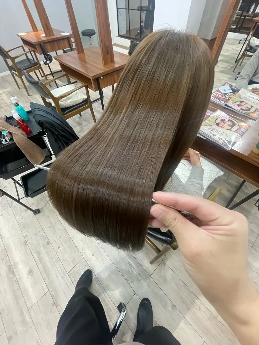 ロング 美髪矯正/髪質改善/ 福崎航平のヘアスタイル