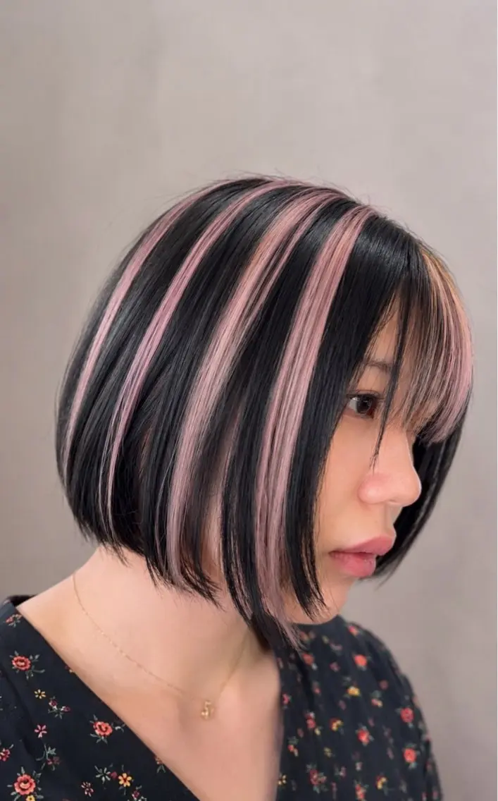 ショート カラー カット ヘアカラー トリートメント 石井歩 広島/ボブ/レイヤーのヘアスタイル