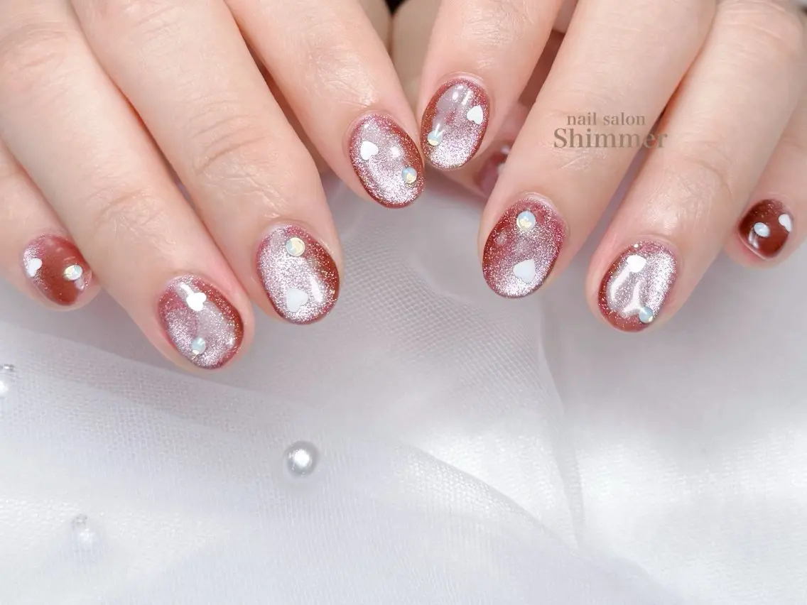 ネイル ハンドネイル Shimmer Risaのネイルデザイン