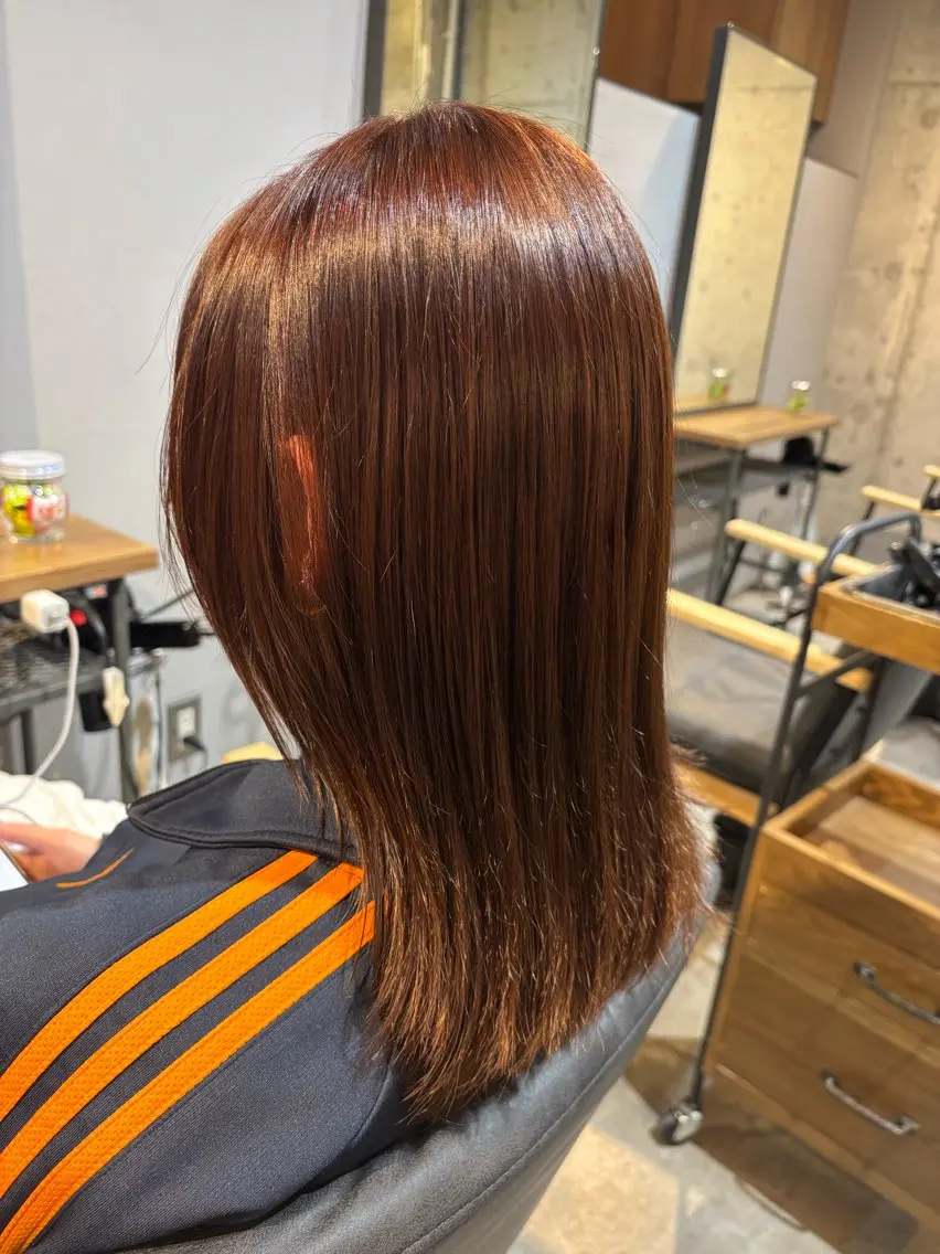 ミディアム 縮毛矯正/大庭 亨仁　表参道のヘアスタイル