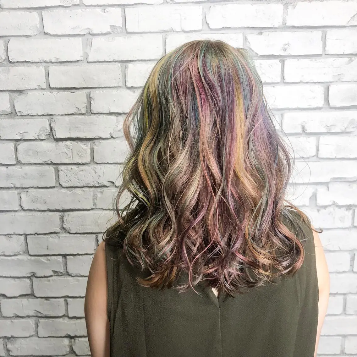 セミロング カラー ヘアカラー トリートメント welring hair salonのヘアスタイル