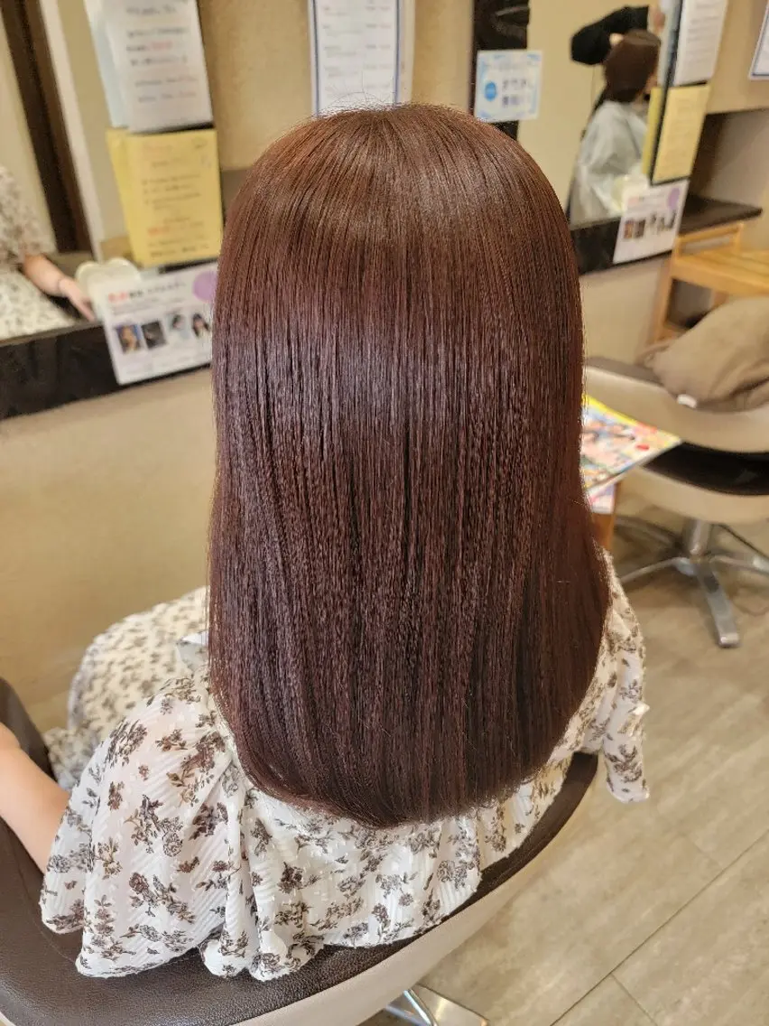 カット+カラー+うるつやトリートメント⭐️人気NO3⭐️ツヤMAX⭐️《初回限定》¥8800の写真