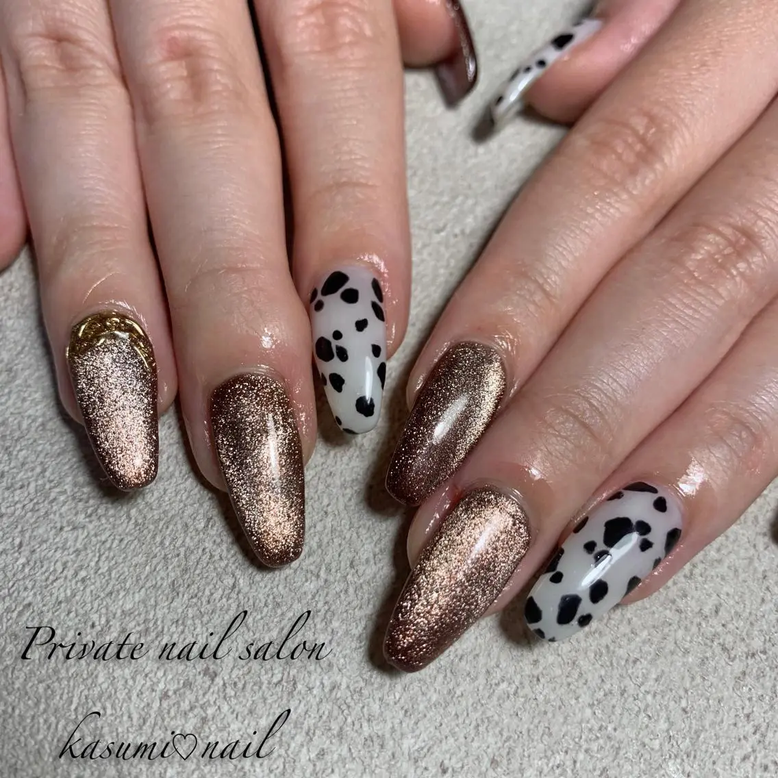 ネイル マグネットネイル ミラーネイル ニュアンスネイル 冬ネイル KASUMI♡ Nailのネイルデザイン