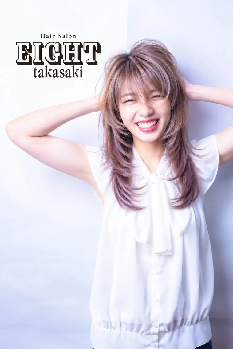 ロング カラー バレイヤージュ ブリーチ ダブルカラー ハイライトカラー インナーカラー カット ヘアカラー トリートメント 韓国風レイヤー/ワン ホンレイヤー荒井太郎のヘアスタイル