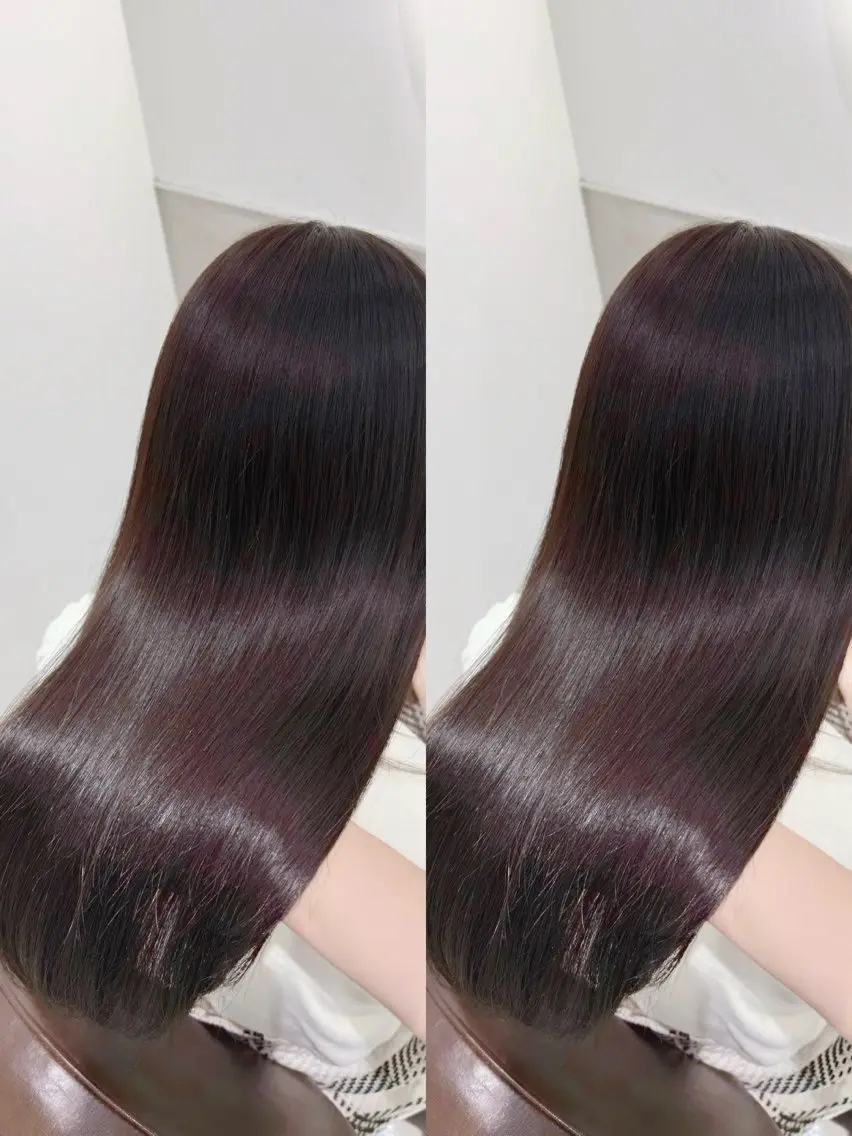 【🉐6月限定❣️】前髪縮毛矯正💇♀️+艶カラー✨+メンテナンスカット+ケアトリートメントの写真