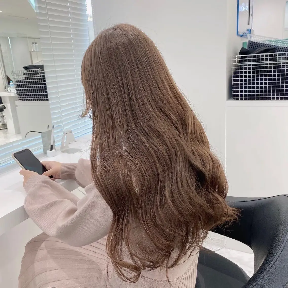 セミロング カラー ヘアカラー 透明感カラー/レイヤ ー🫧AZUSAのヘアスタイル