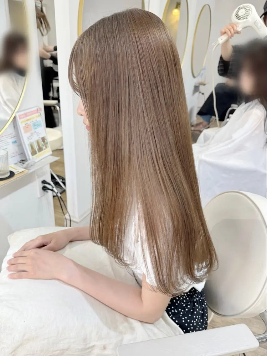 カラー ブリーチ 🌷柔らかクリーミー 🤍kirari🌷のヘアスタイル