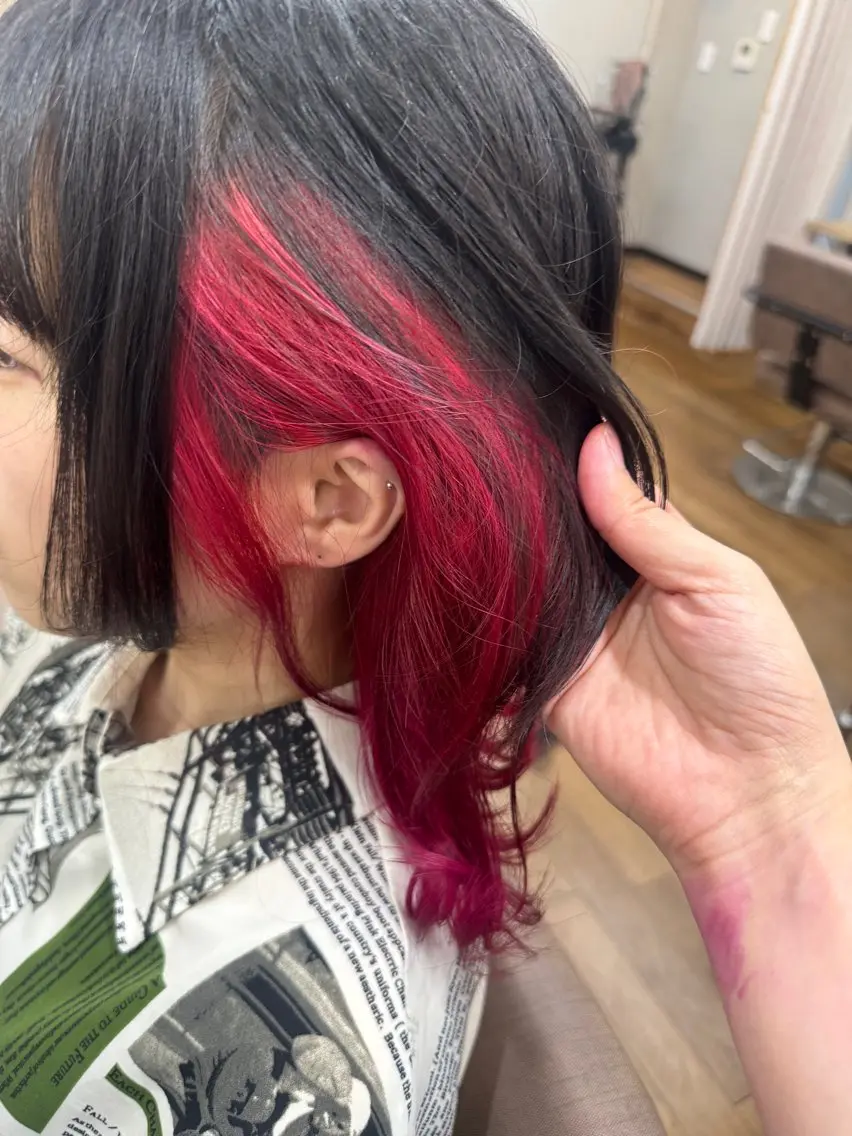 セミロング カラー インナーカラー TELA HAIR 幕張本郷店 澤田のヘアスタイル