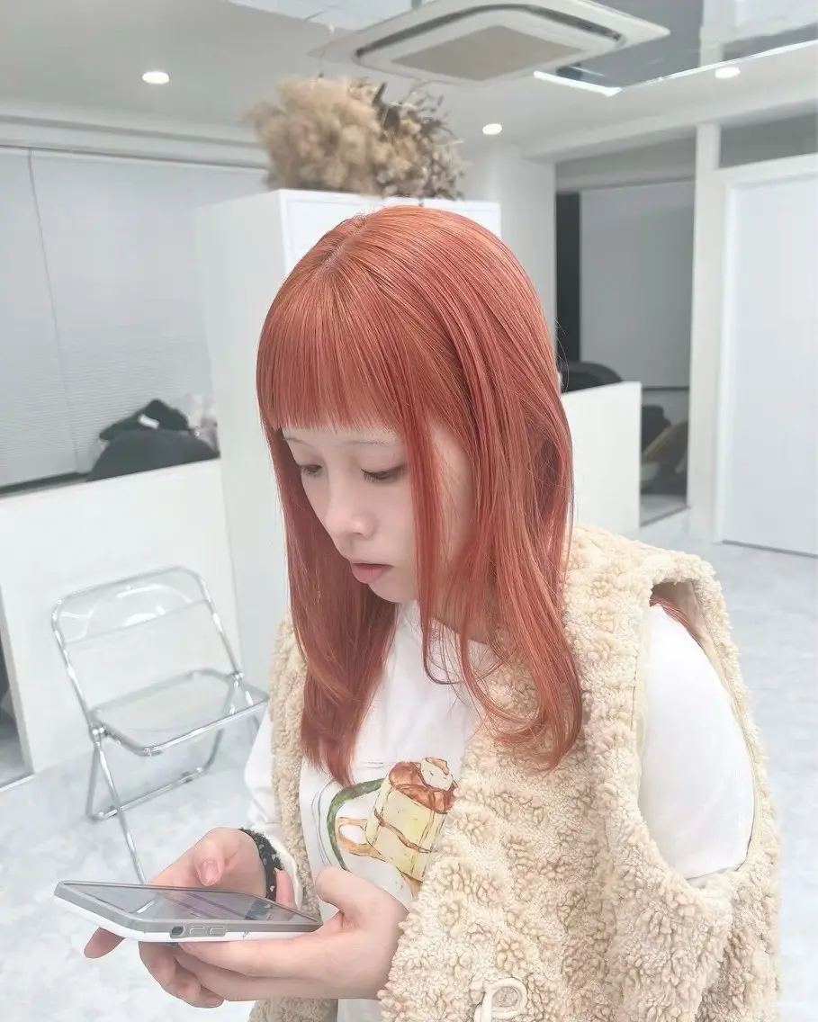 ブリーチ+カラー🧡の写真