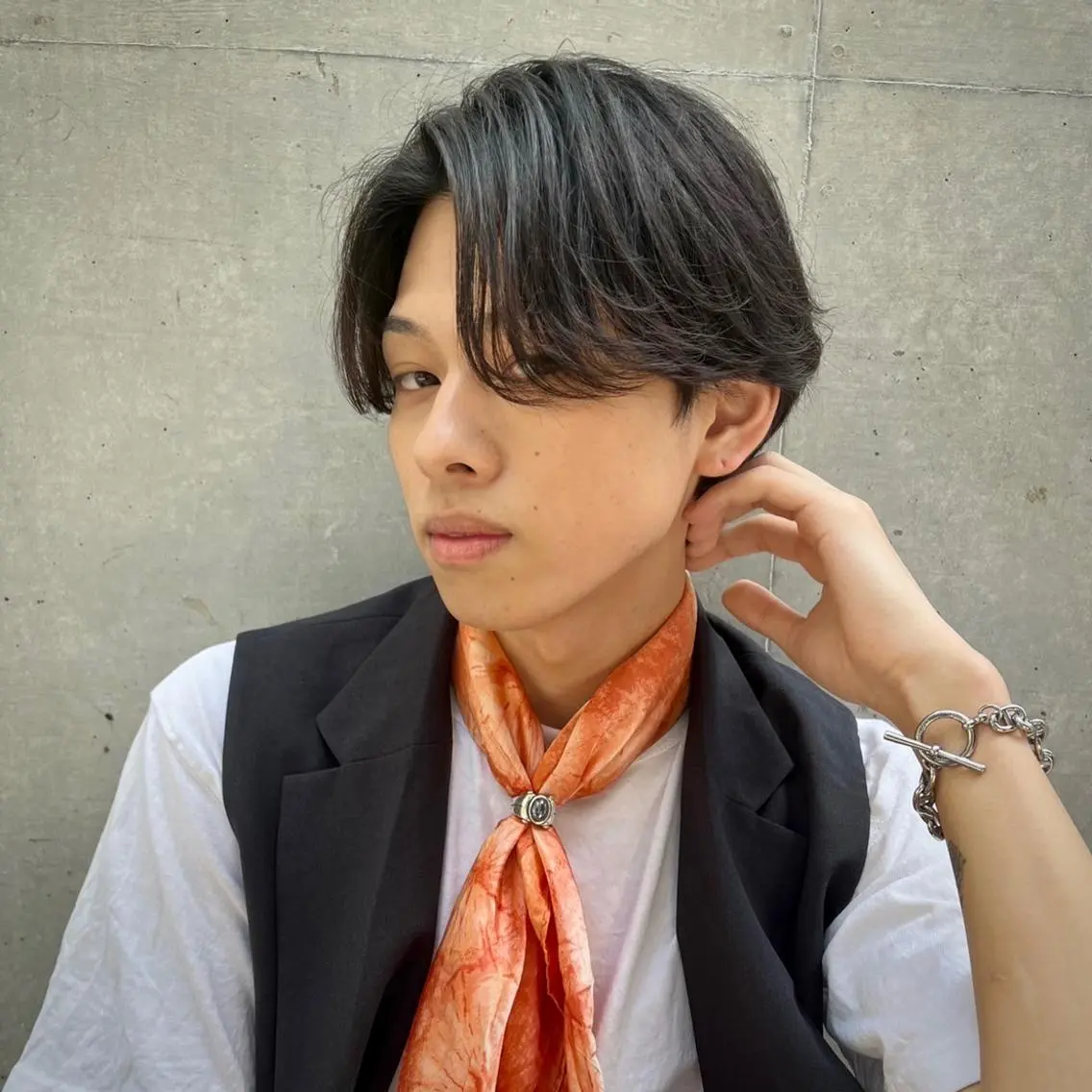 ミディアム ALLYS 中島史優のヘアスタイル