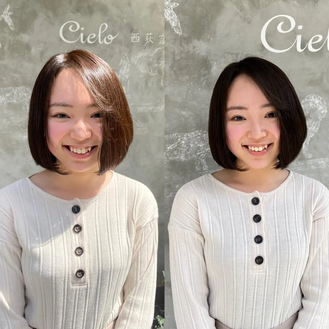 ミディアム カラー ベージュカラー ブリーチ オリーブベージュ 原一真/ 外国人ショートヘアのヘアスタイル