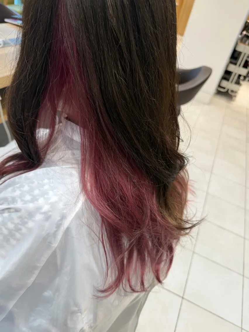 ミディアム ヘアカラー 淺井 さくらのヘアスタイル