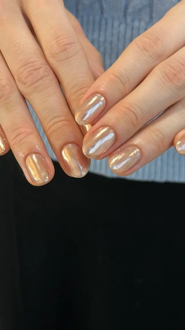 ネイル ミラーネイル mer-fudge- shioriのネイルデザイン
