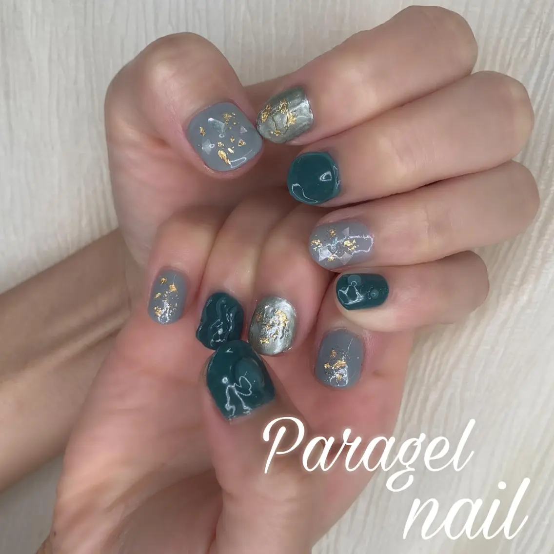 ネイル グリーン nail* runa🌻のネイルデザイン