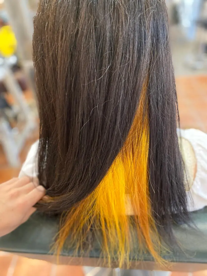 インナーカラー（ブリーチ＋ポイントオンカラー）+2stepトリートメント/8900の写真