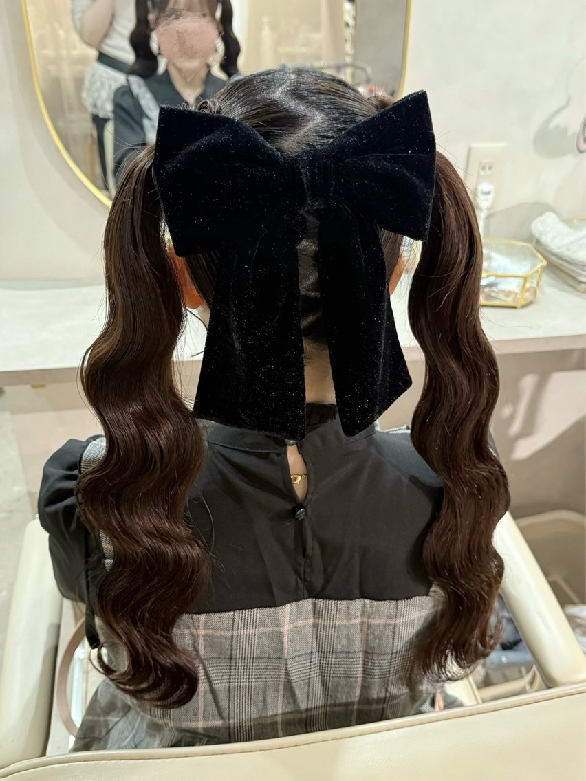 ヘアアレンジ ヘアセット セットサロンCURE 🩵あんみのマツエク・マツパデザイン