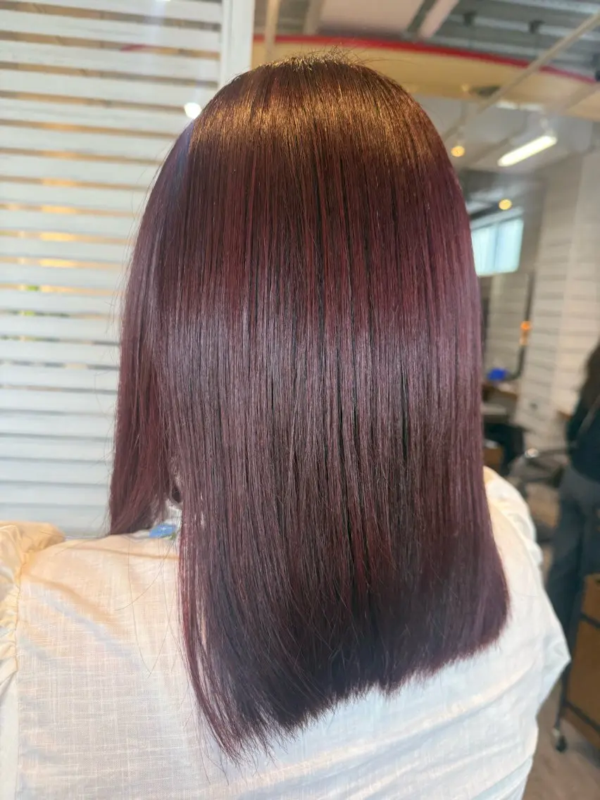 ミディアム カラー ヘアカラー 太田 結愛のヘアスタイル