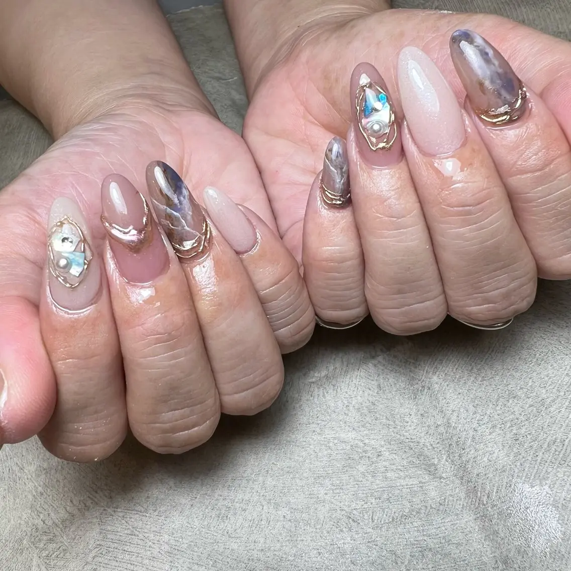 ネイル アートネイル チークネイル 成人式 ジェルネイル 韓国ネイル MAKANI salonのネイルデザイン