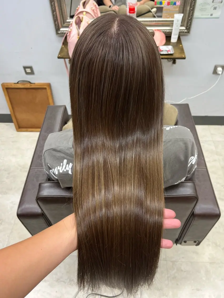 ロング ハイライト トリートメント 産休の為お休みです! 小島凜のヘアスタイル