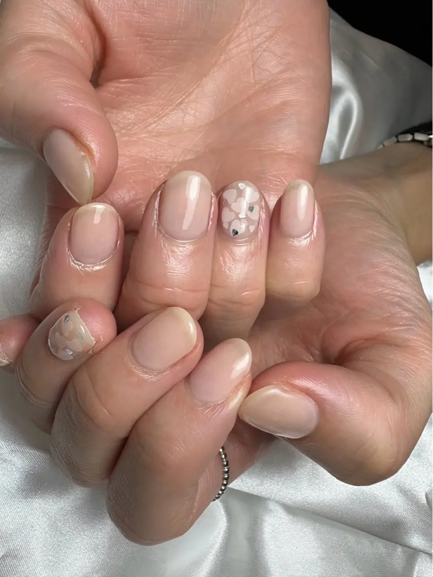 ネイル ハート ハンドネイル Belle nail salonのネイルデザイン