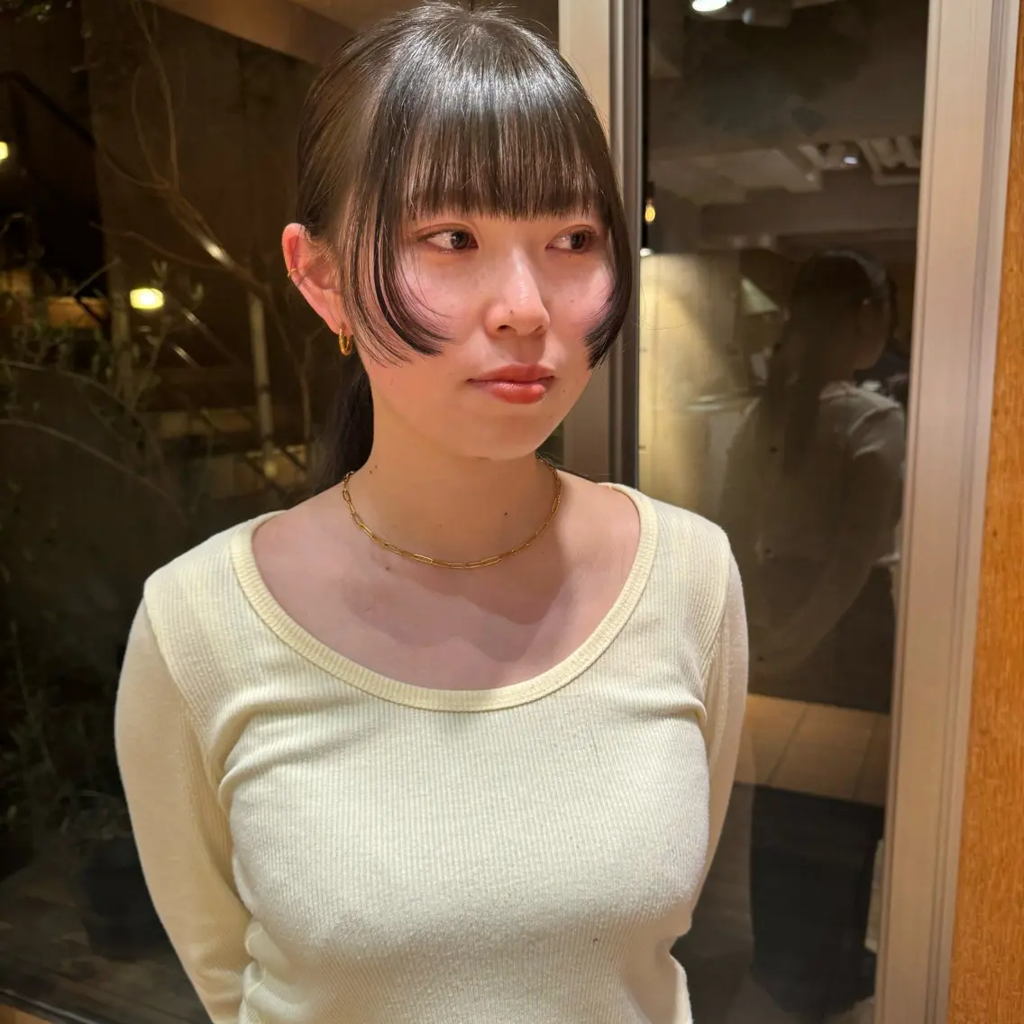 ミディアム カラー カット ヘアカラー 大橋 芽衣のヘアスタイル
