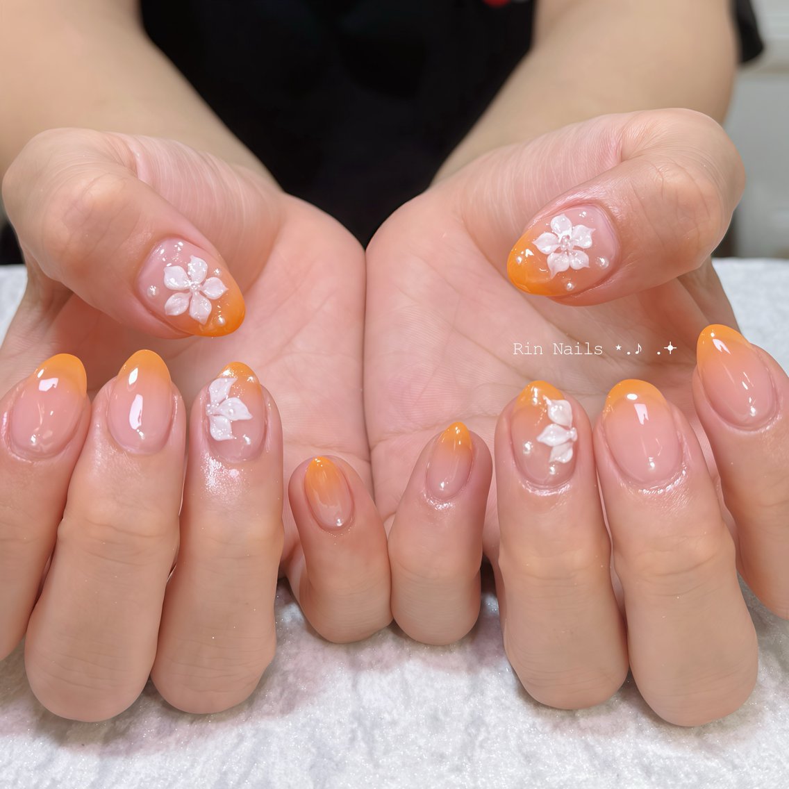 ショート ハンドネイル RIN NAILS ᥫ᭡Migusaのネイルデザイン