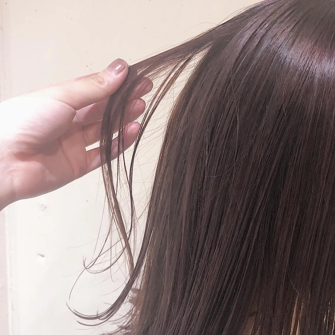 ミディアム カラー パーマ ヘアアレンジ バレイヤージュ ブリーチ ショコラグレージュ 透明感カラー グラデーションカラー 【ツヤ髪美容師】 ツダケイスケのヘアスタイル