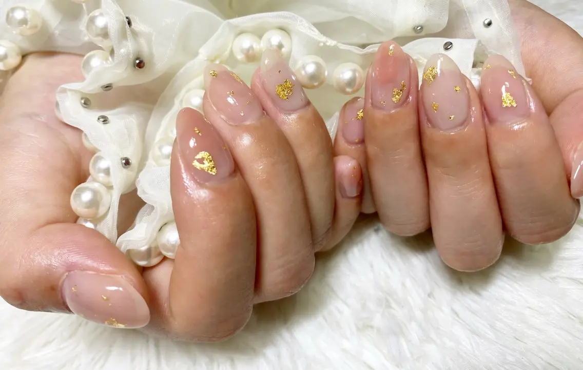 ネイル 持ち込み ニュアンスネイル ハンドネイル ネイルサロン nail_upのネイルデザイン