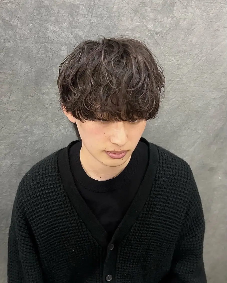カラー パーマ メンズ カット パーマ メンズカット🐺 パーマ特化🔥舜のヘアスタイル