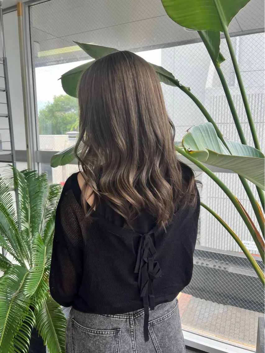 セミロング ヘアカラー トリートメント 桝田 友美のヘアスタイル