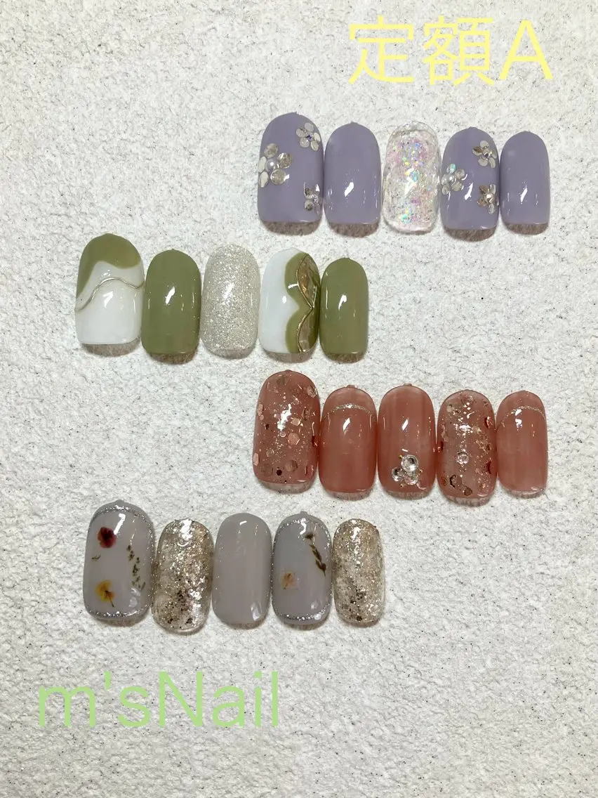 ネイル ジェルネイル パラジェル ハンドネイル m'sNail 福岡西区 ネイルのネイルデザイン