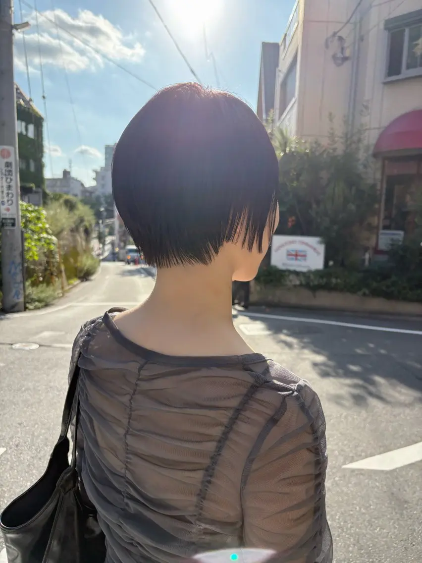 ショート 代官山 髪質改善ボブショートのヘアスタイル