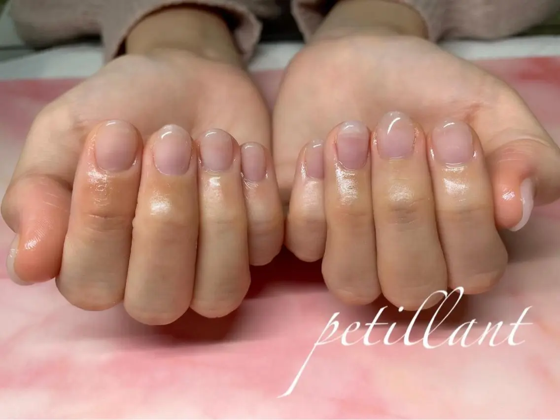 ネイル クリアネイル ジェルネイル nail salon petillantのネイルデザイン