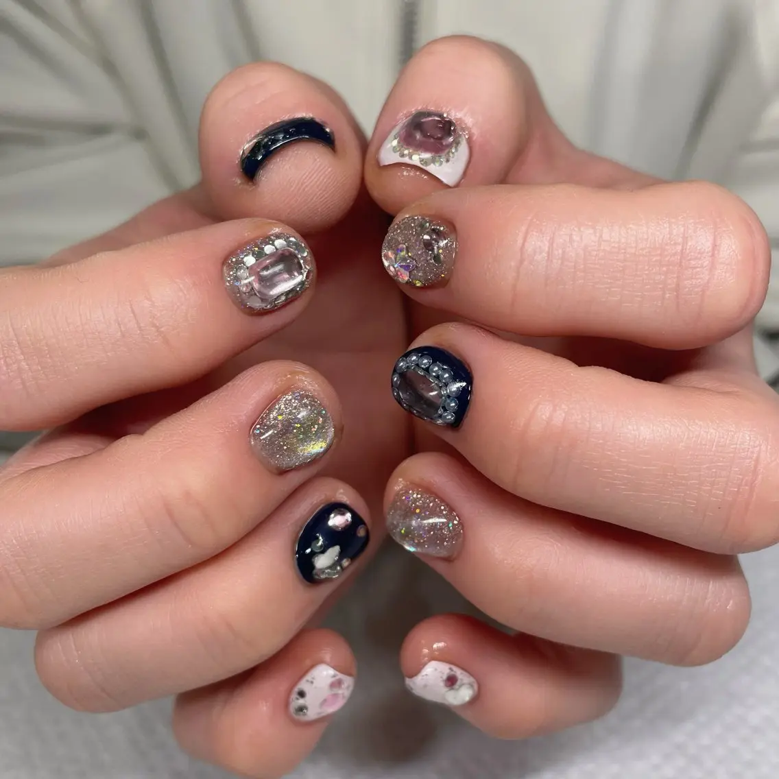ネイル キラキラネイル ハンドネイル Ricnail☾ ayanoのネイルデザイン