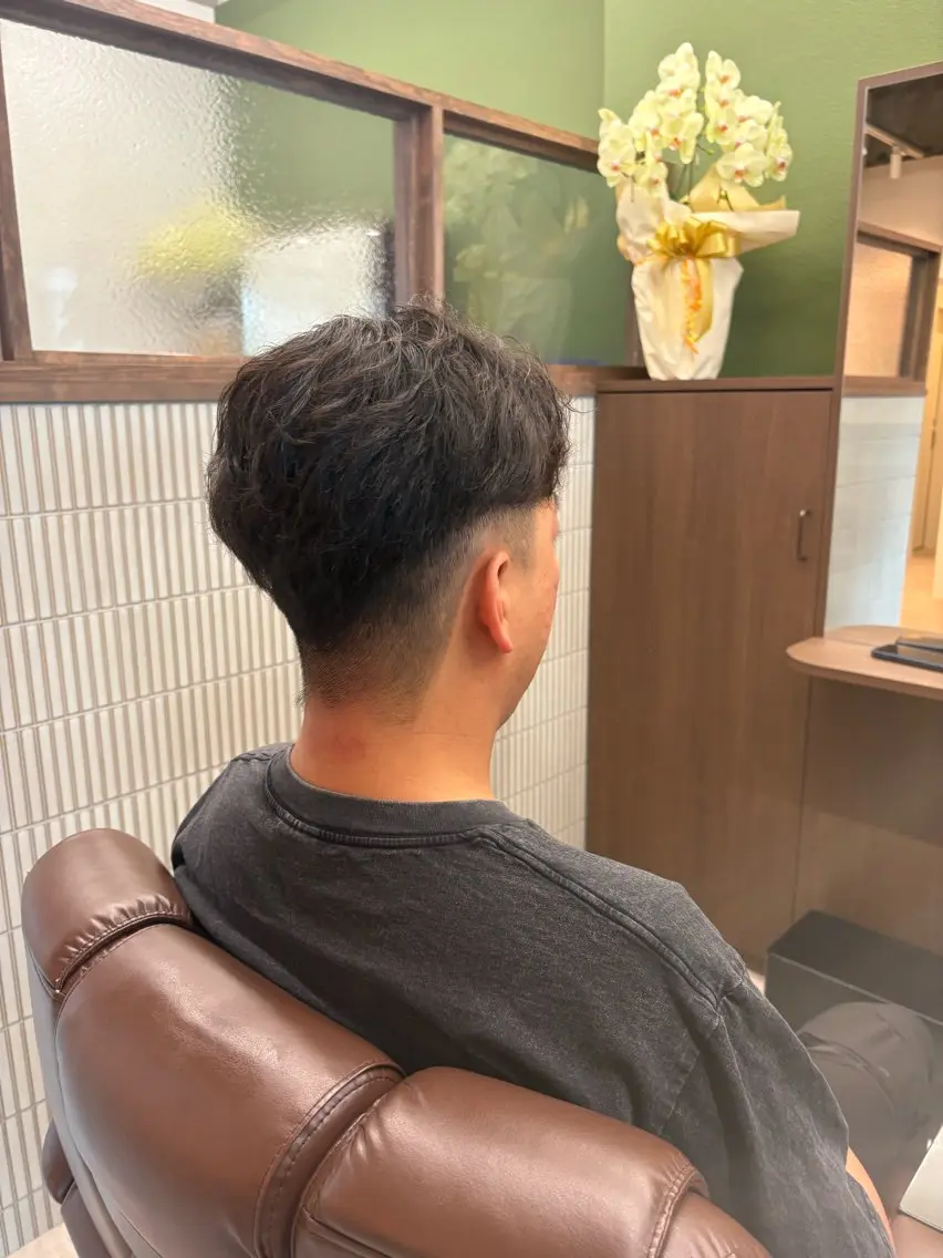 ショート メンズ マッシュ 刈り上げ カット 💎Dia/めぐ🪼 メンズパーマ/理容師のヘアスタイル
