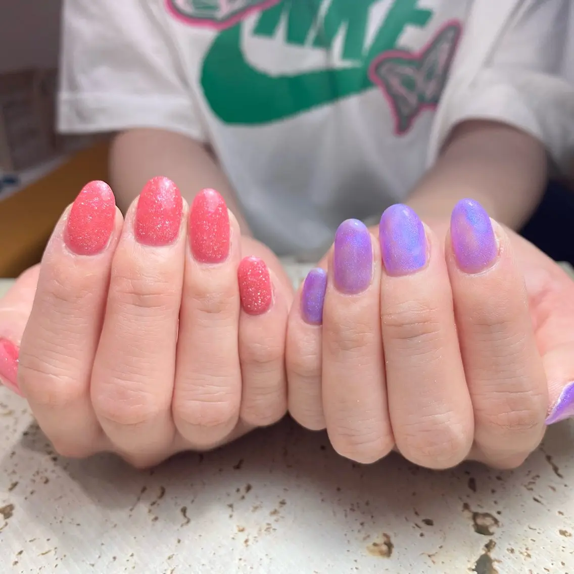 ネイル ワンカラーネイル ビューティフルムーン ネイル🌙夏美のネイルデザイン