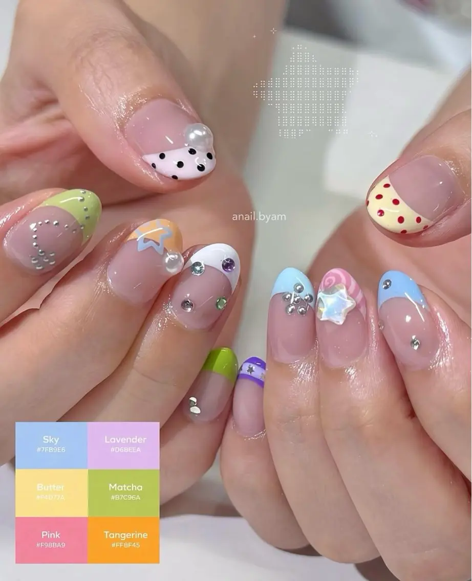 ネイル フットネイル フレンチネイル ジェルネイル マグネットネイル 持ち込み ハンドネイル Ribbonnail salonのネイルデザイン