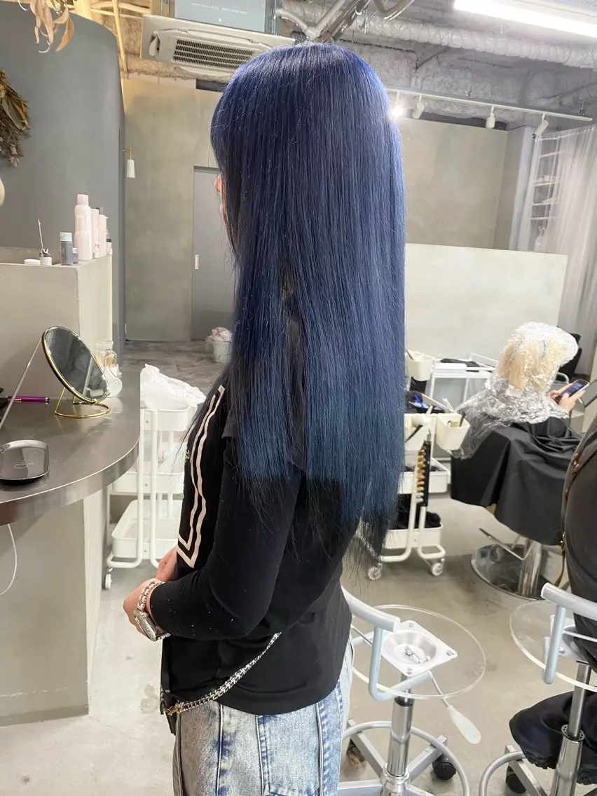 ロング カラー ヘアカラー 前橋 姫奈のヘアスタイル